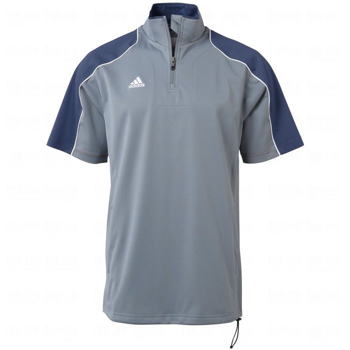 Adidas Mens Climaproof Game Day Short Sleeve Hot Jacket Large Lead/Lead N3