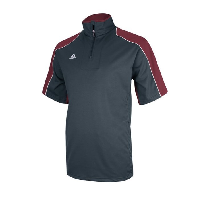 Adidas Mens Climaproof Game Day Short Sleeve Hot Jacket Large Lead/Lead N5