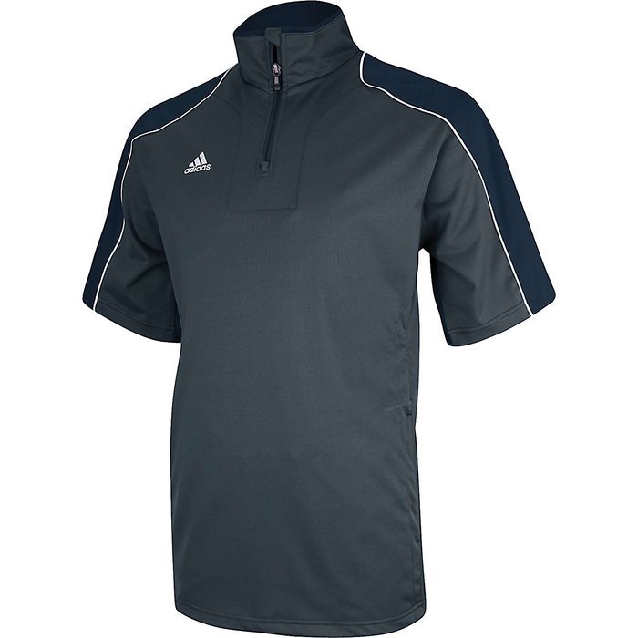 Adidas Mens Climaproof Game Day Short Sleeve Hot Jacket Large Lead/Lead N7