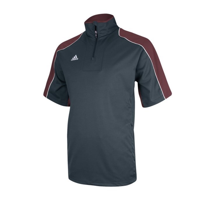 Adidas Mens Climaproof Game Day Short Sleeve Hot Jacket Large Lead/Lead N8