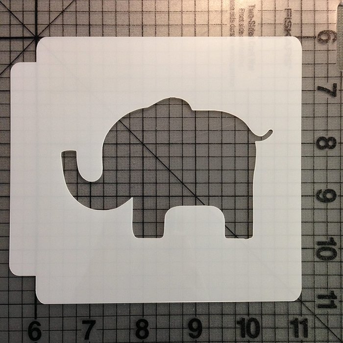 Elephant Stencil 101 (2 Inches)