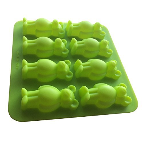 8 Even Little Bear Shape Silicone 3D Cake Mold, Chocolate Mold, Baking Tool N2
