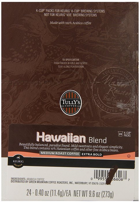 Tully's Coffee Hawaiian Blend 48 K-Cups N3