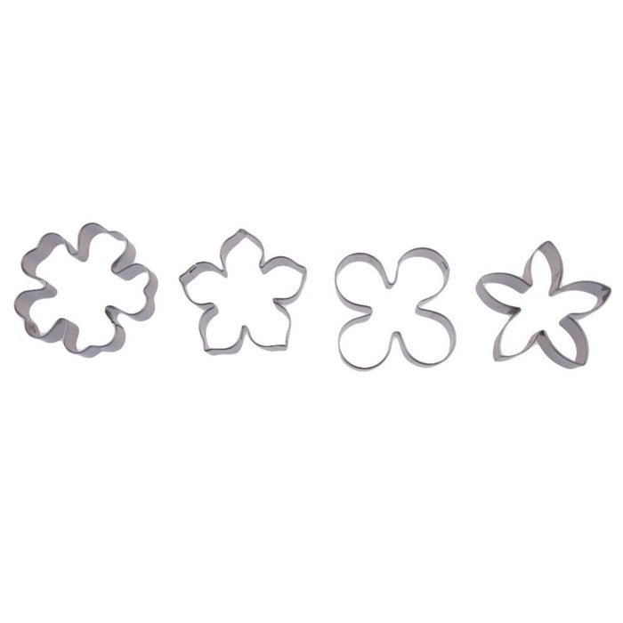 Differ Flower Shape Cake Biscuit Pastry Cookie Cutter Mold Mould Decor New Arrival Set of 4PCS N6