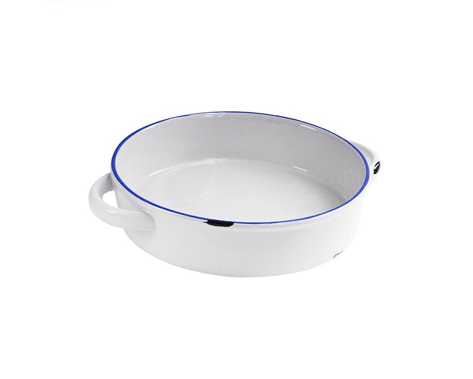 American Atelier Vintage Round Baking Dish, Blue