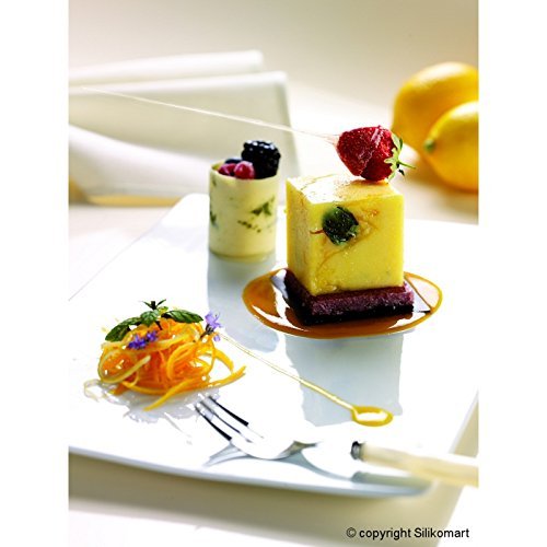 Silikomart Silicone Cube Cake Mould, 50 x 50mm, Terracotta N2