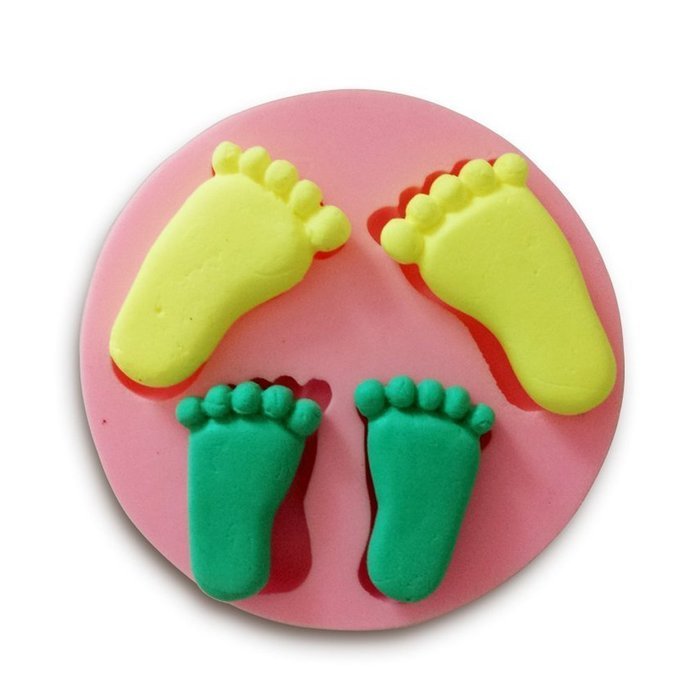 Wocuz W0362 4 Human Faces Candy Making Silicone Mold Cake Decoration Mould Fondant Chocolate Small Pastry Tool