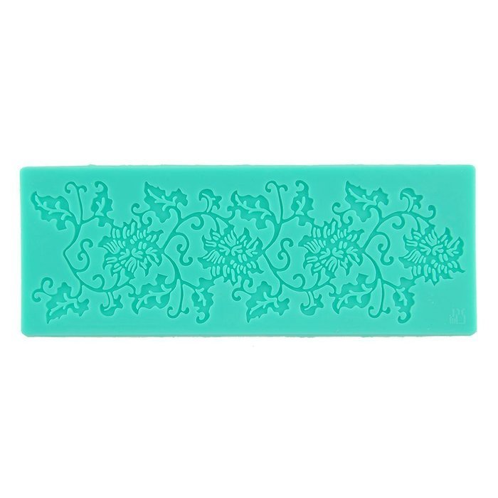 ETHAHE 167 x 60 mm Random Color Silicone Leaf Rattan Shape Cake Molding Fondant Tool