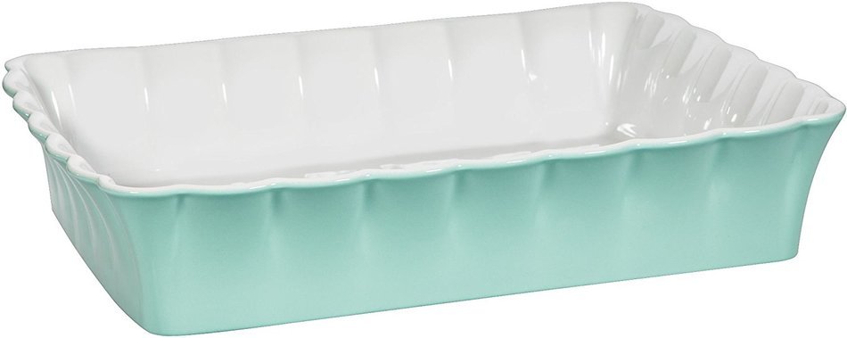 4.5 Qt Betty Green 14"L Rectangle Baker