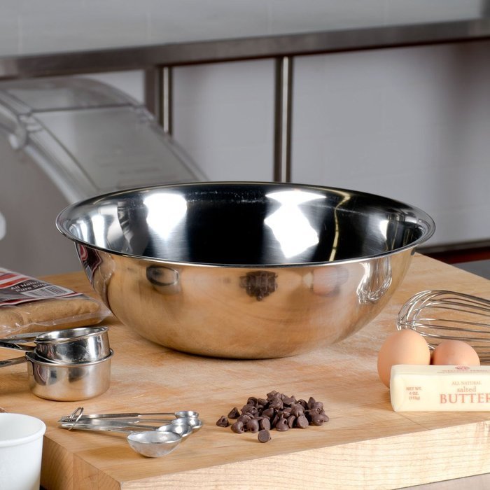 6 Piece Standard Stainless Steel Mixing Bowl Set - Mirror Finish Prep Bowls - 3/4 Qt, 1.5 Qt, 3 Qt, 4 Qt, 5 Qt... N5