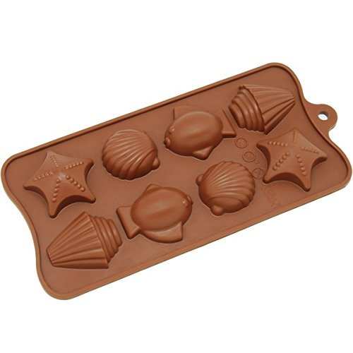 8-cavity Tropical Chocolate/ Candy/ Clay Silicone Mold