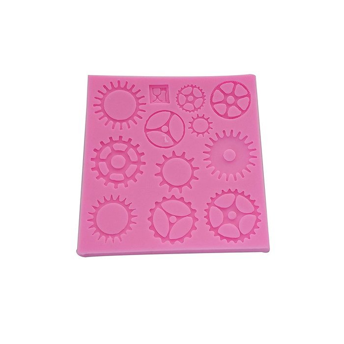 Wocuz WZ1241 Clock Shape Silicone Mold Fondant Mold Cupcake Cake Top Decoration Tool Cake Side Decorating Mold N3