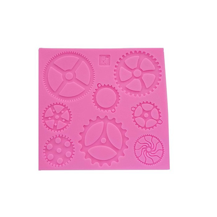Wocuz WZ1241 Clock Shape Silicone Mold Fondant Mold Cupcake Cake Top Decoration Tool Cake Side Decorating Mold N5