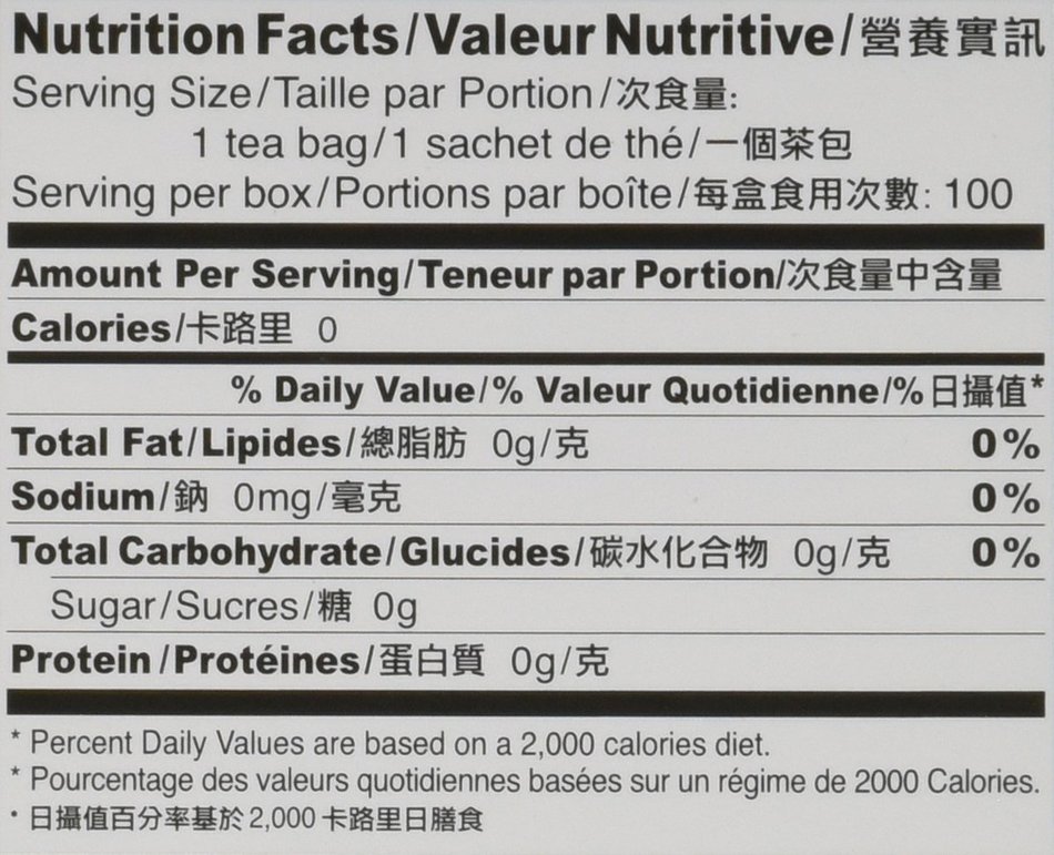 Prince of Peace Organic Green Tea 100 Tea Bags - 2 pack N3