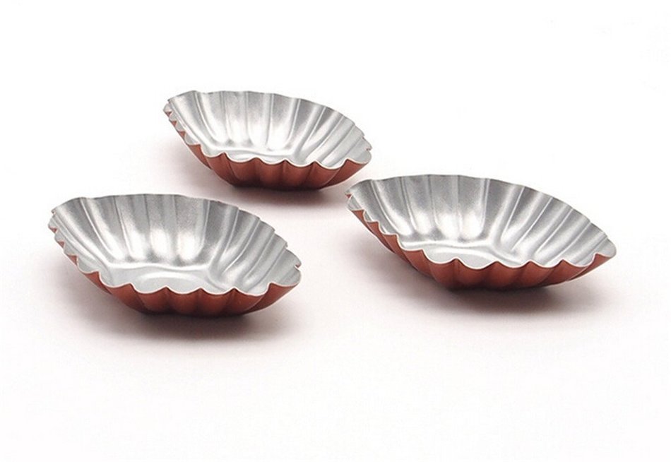 GAMT 5 Pcs Egg Tarts Cake Mold Rhombus