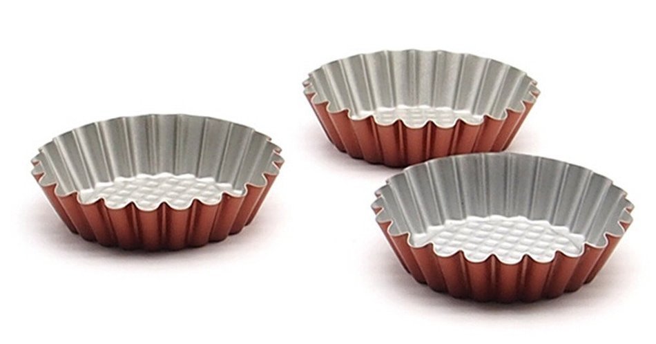 GAMT 5 Pcs Egg Tarts Cake Mold Rhombus N14