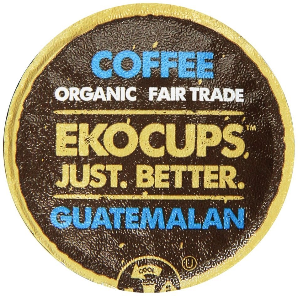 EKOCUPS Artisan Guatemalan Coffee, Medium Roast, in Recyclable Single Serve Cups for Keurig K-cup Brewers, 40...