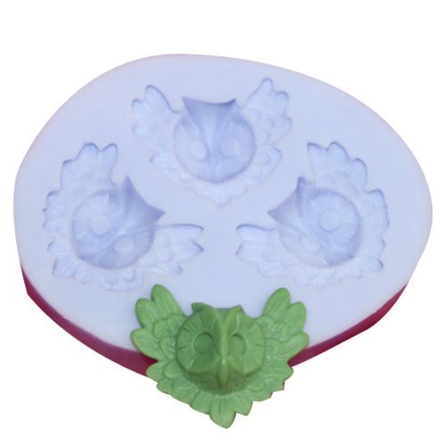 Longzang mini Owl F0093 Fondant Mold Silicone Sugar mold Craft Molds DIY gumpaste flowers Cake Decorating