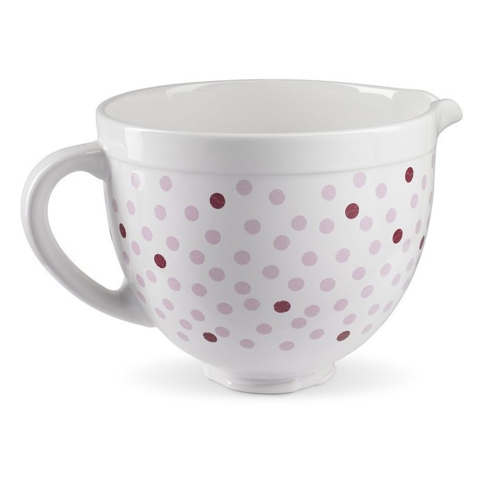 KitchenAid Cook for the Cure Ceramic 5 Quart Mixing Bowl for Tilt-Head Mixer