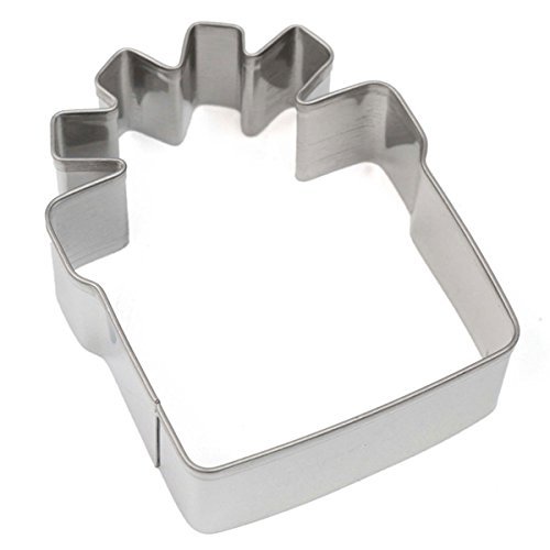 Christmas Gift Box Stainless Steel Cookie Cutter Pastry Cake Mold Baking Tool shopping N3