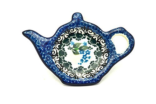 Polish Pottery Tea Bag Holder - Wisteria