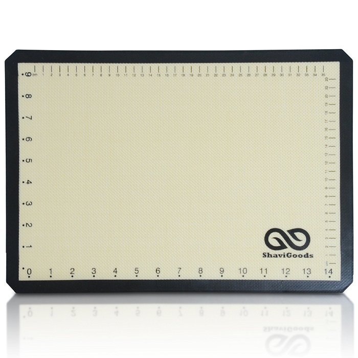 Premium Silicone Baking Mat By ShaviGoods with Measurements Set of 2 with Free Baking Ebook N2