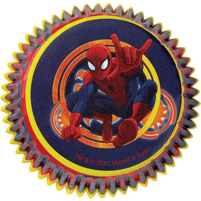 Wilton W4155072 Standard Baking Cups-Spider-Man 50-Pkg N2