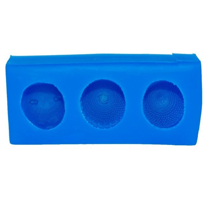 First Impression Molds B253 Tiny Baby Hat Silicone Cake Decorating Mold Set, Mini, Blue