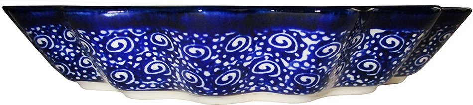 Boleslawiec Stoneware - Polish Pottery Pie or Quiche Baker Eva's Collection "Alex" N2