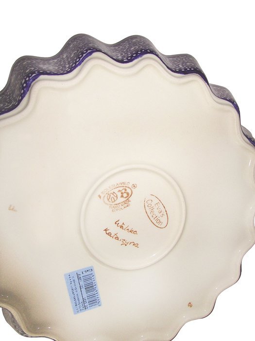 Boleslawiec Stoneware - Polish Pottery Pie or Quiche Baker Eva's Collection "Alex" N3
