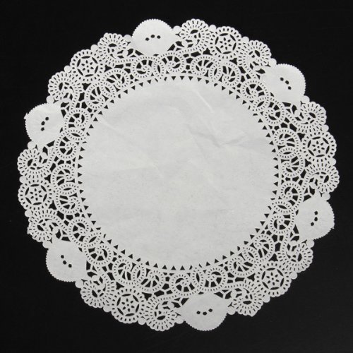 "10 Pcs Cake Doilies Cupcake Cookies Lace Round Paper Pads Placemat" shopping N2