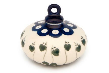 Polish Pottery Alyce Flat Christmas Ornament