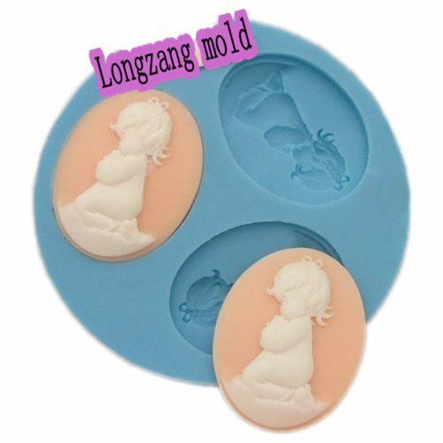 Longzang mini Angel Praver F0009 Fondant Mold Silicone Sugar mini mold Craft Molds DIY Cake Decorating