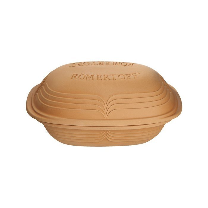 Romertopf Embossed 17 Pound Clay Baker N4