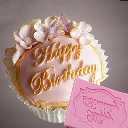Decorating Mould Baking Mat Tool Happy Birthday Silicone Mold Lace Cake shopping N3
