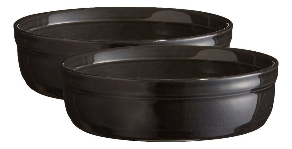 Set 2 x Cr&egrave;me Brulee Dish - Dark Grey