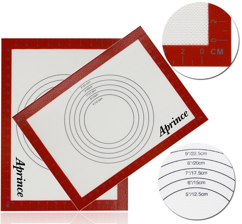 Aprince Silicone Baking Mat Set (2) / Non-Stick Cookie Sheet (Silicone Mat 5) N21