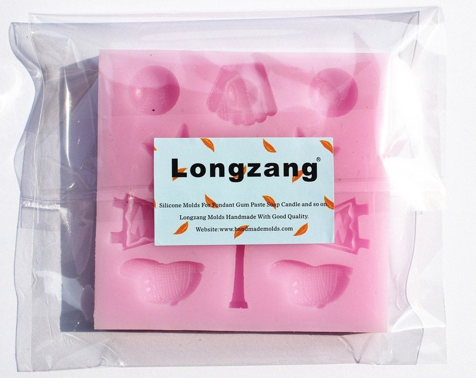 Longzang mini baseball F0496 Fondant Mold Silicone Sugar mold Craft Molds DIY gumpaste flowers Cake Decorating