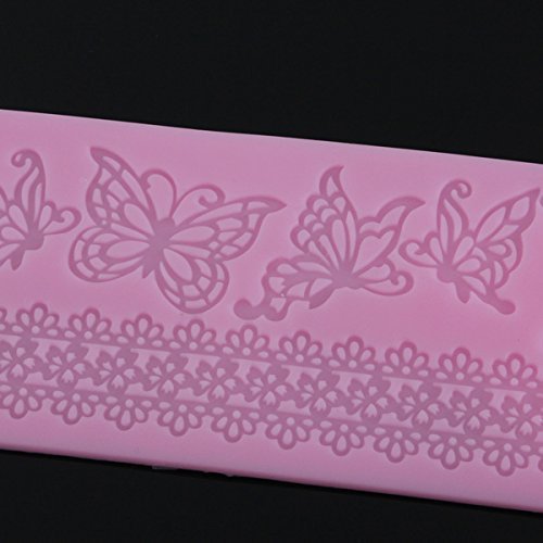 Butterfly Lace Fondant Cake Mould Chocolate Craft Mold Silicone Tools N3
