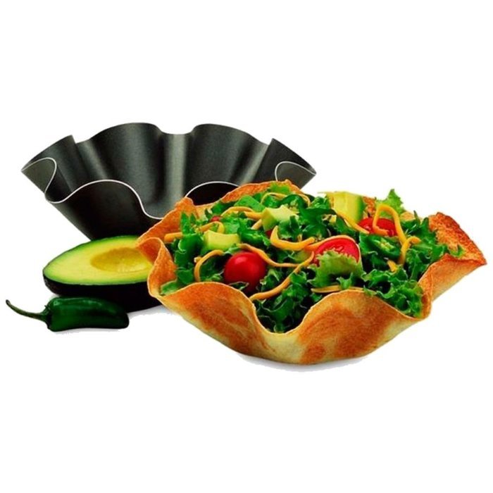 7" Nonstick Mini Tortilla Shell Baker Taco Bowl Pan Set of 2 Top Selling Item
