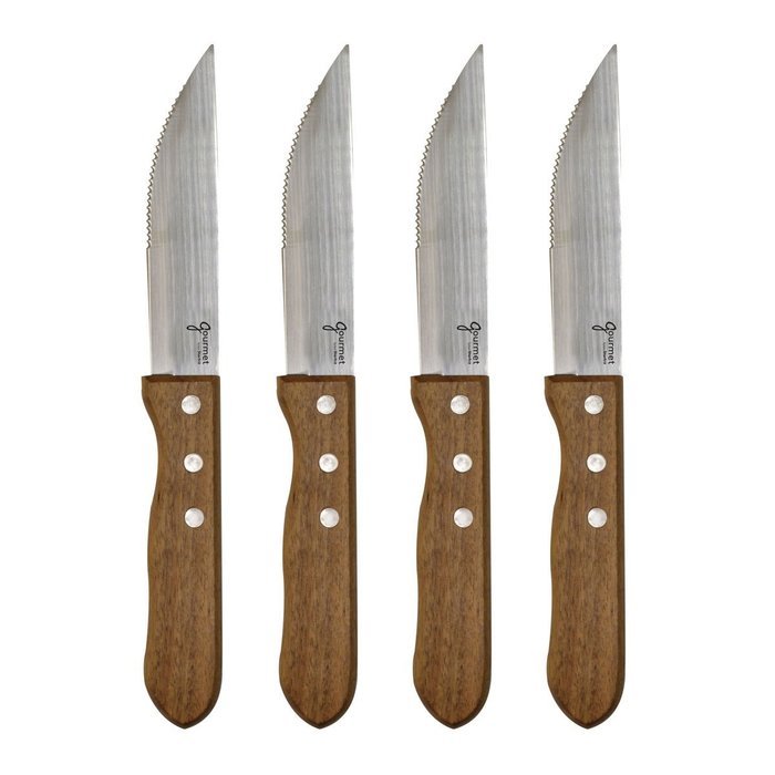Starfrit 4 Count Steak Knives, Brown