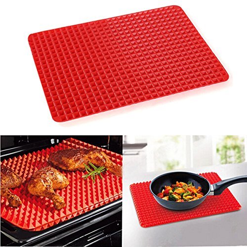"Non-Stick Microwave Silicone Baking Mat Pyramid Cooking Pan Oven Baking Tray" shopping N2