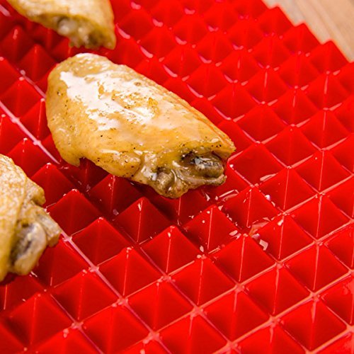 "Non-Stick Microwave Silicone Baking Mat Pyramid Cooking Pan Oven Baking Tray" shopping N7