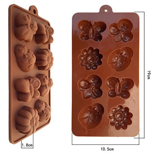 1pcs Bee Butterfly Flower Bakeware Silicone Cake Mold Chocolate Molds Soap Silicone Molds 3d Cupcake Baking Dish...