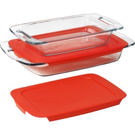 Pyrex 4-Piece Glass Bakeware Set N2