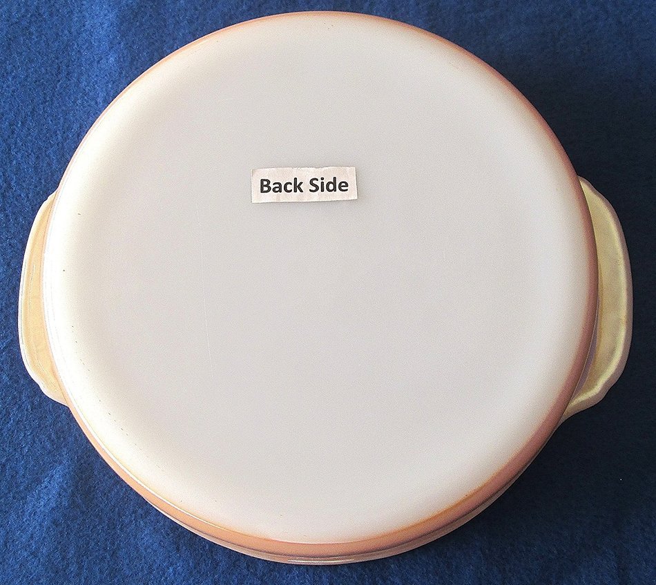 Fire King Peach Lustre 8" Casserole #450 N3