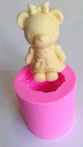 New Arrival! Design 423 Bear Shape Silicone Mold, 3D Fondant Mold,Soap Mold,Chocolate Mold,Cake Tool