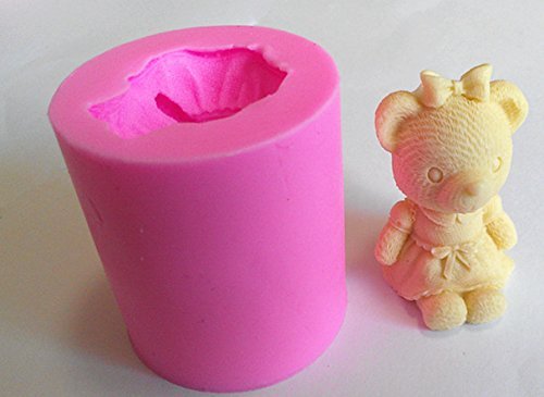 New Arrival! Design 423 Bear Shape Silicone Mold, 3D Fondant Mold,Soap Mold,Chocolate Mold,Cake Tool N2