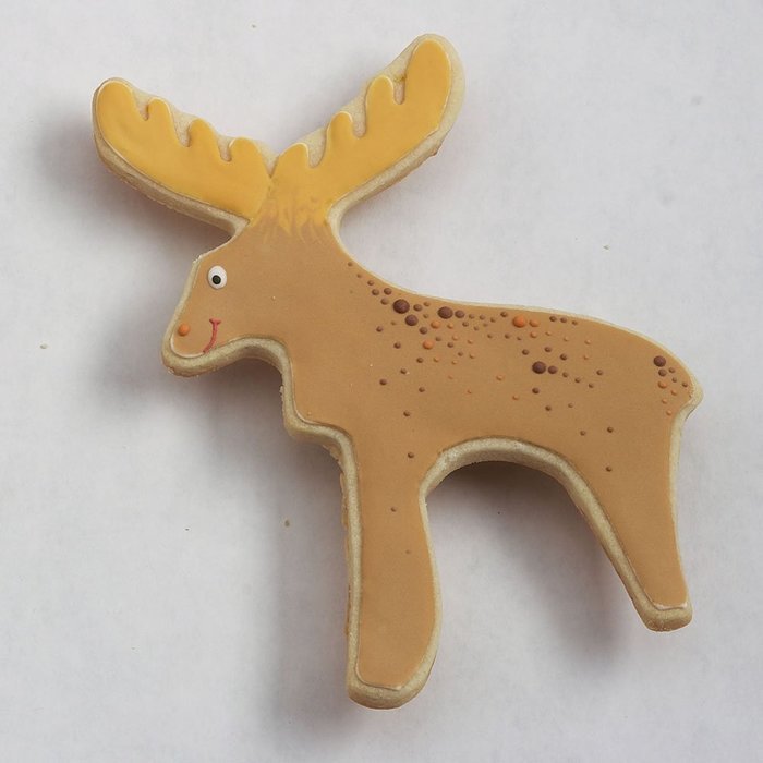 Moose Cookie and Fondant Cutter - Ann Clark - 6.3 Inches - US Tin Plated Steel N4