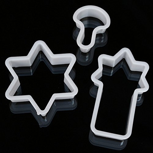 Cookie Christmas Cutter Plastic Bell Tree Star Cake Mold Fondant Baking Mould 8PCS shopping N5